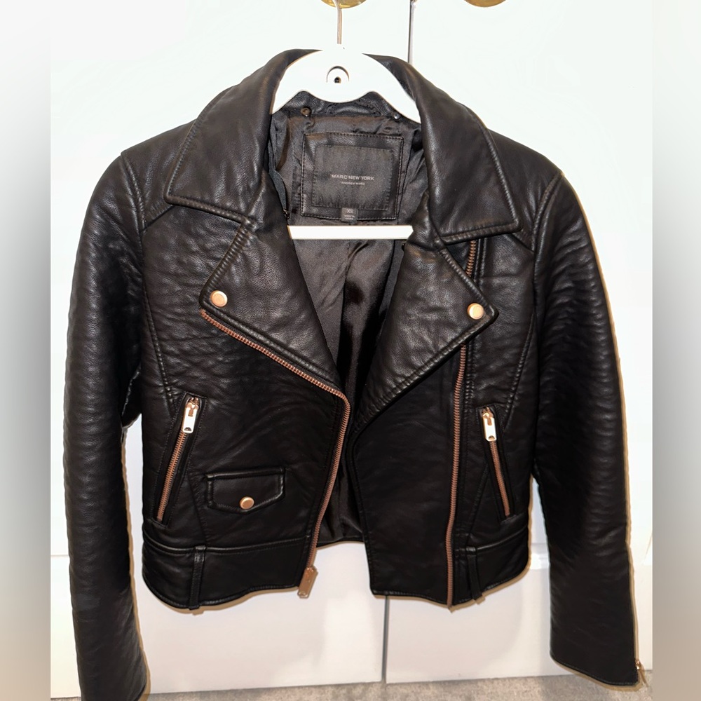 Size extra small Marc New York by Andrew Marc leather jacket, new without tags